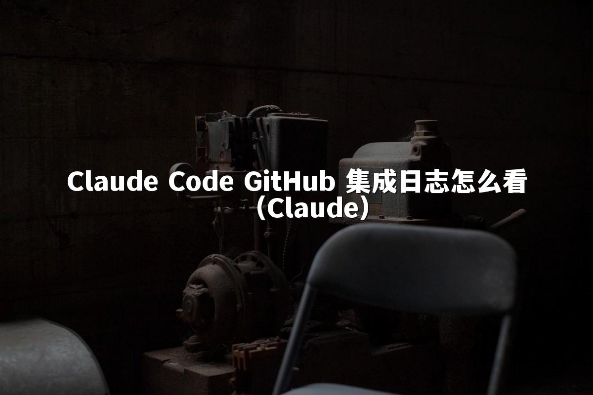 Claude Code GitHub 集成日志怎么看（Claude）