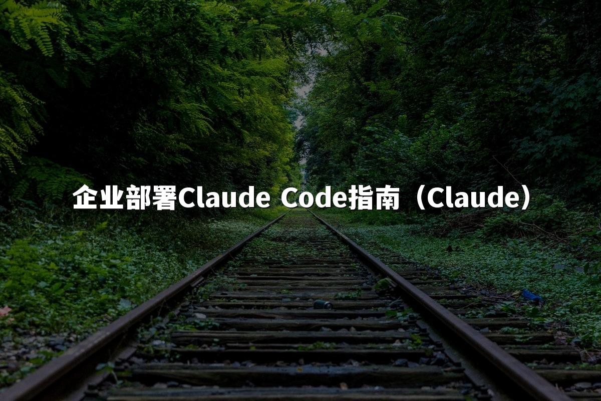 企业部署Claude Code指南（Claude）