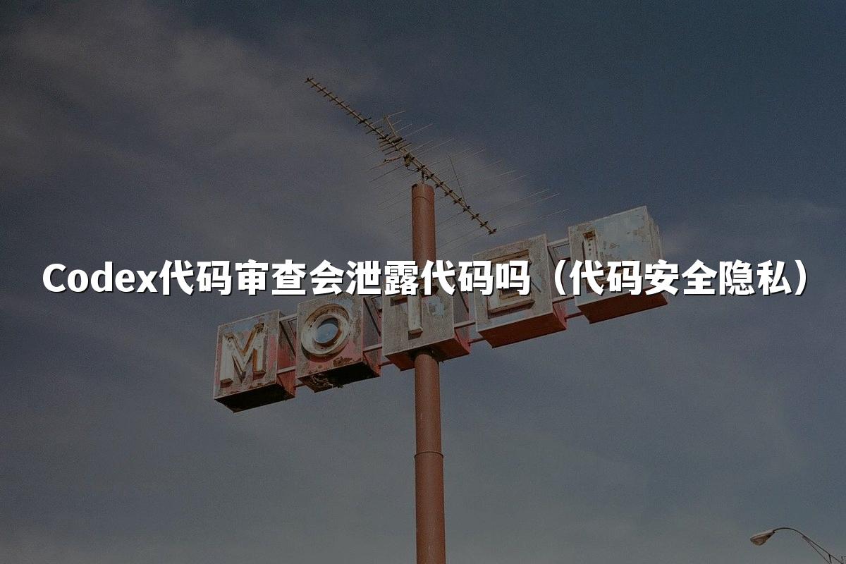 Codex代码审查会泄露代码吗（代码安全隐私）