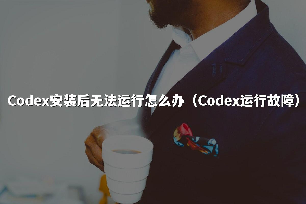 Codex安装后无法运行怎么办（Codex运行故障）