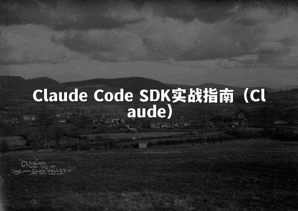 Claude Code SDK实战指南(Claude)