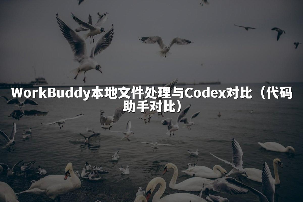 WorkBuddy本地文件处理与Codex对比(代码助手对比)