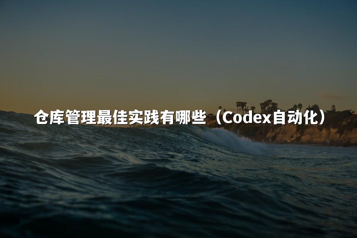仓库管理最佳实践有哪些(Codex自动化)