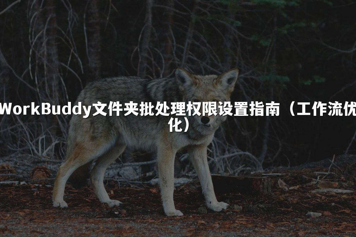 WorkBuddy文件夹批处理权限设置指南（工作流优化）