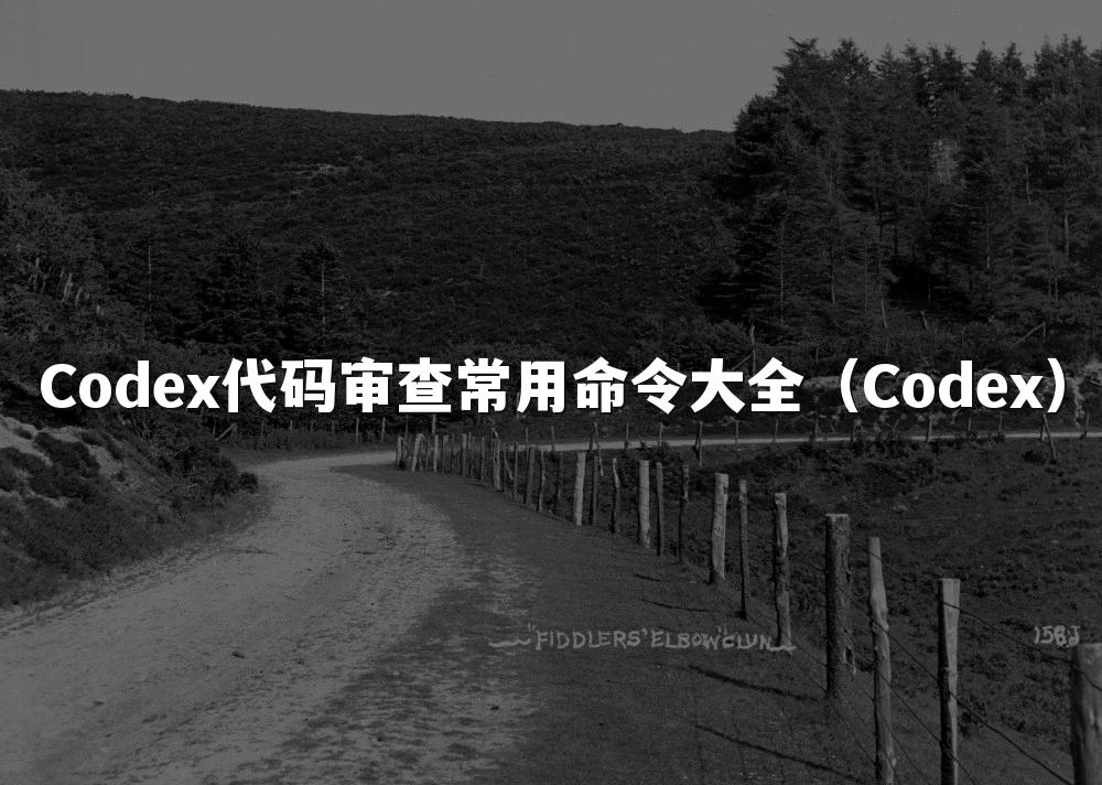 Codex代码审查常用命令大全(Codex)