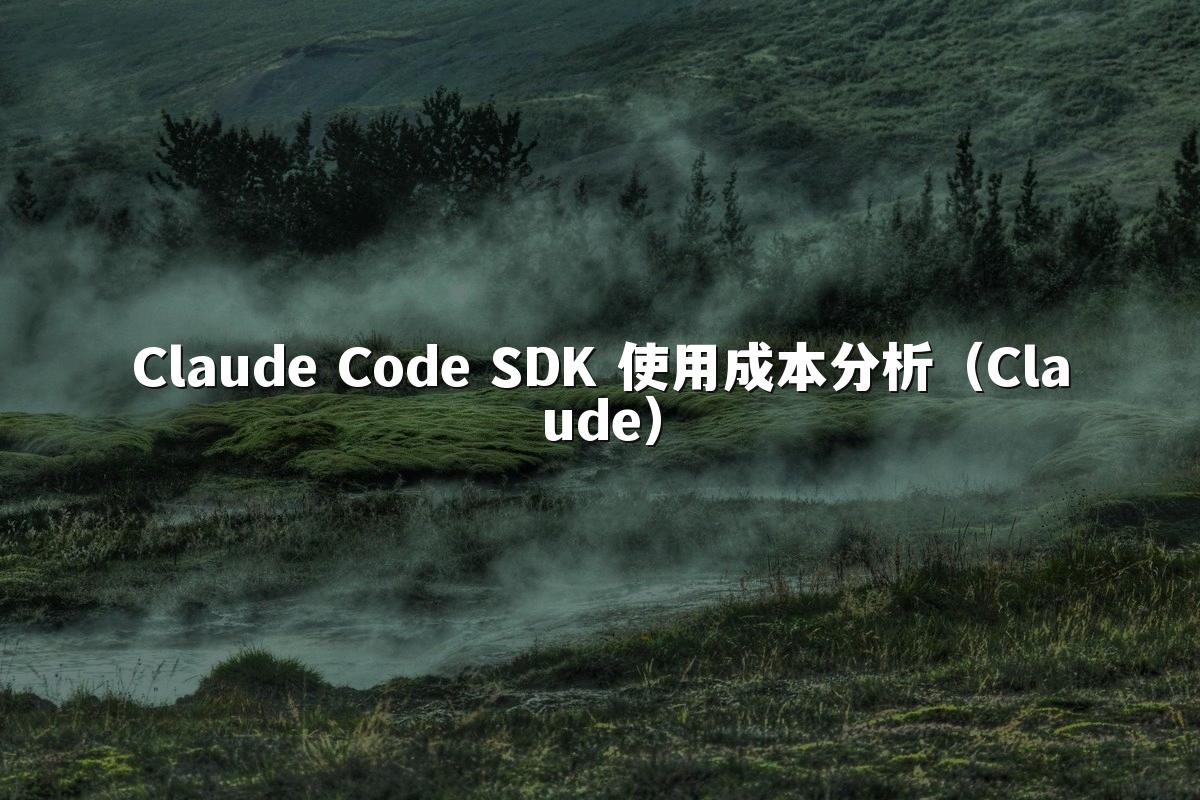 Claude Code SDK 使用成本分析（Claude）