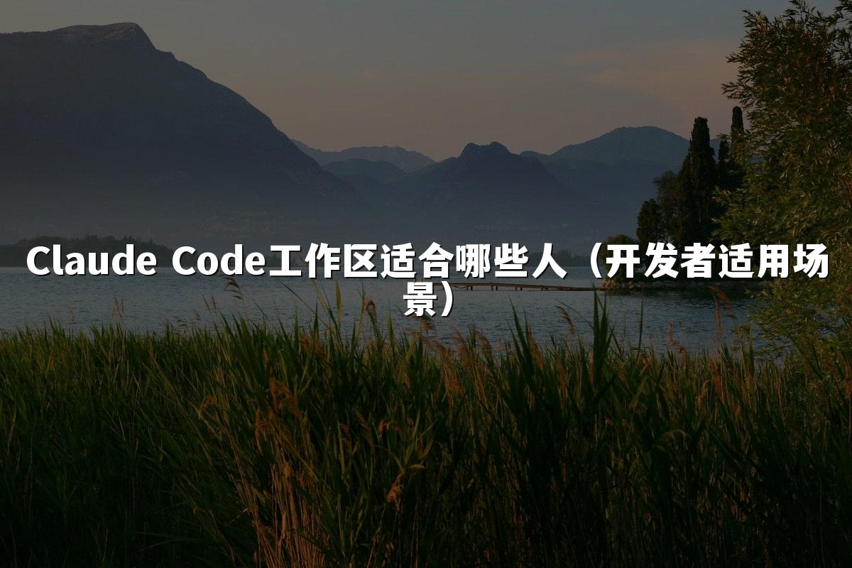 Claude Code工作区适合哪些人（开发者适用场景）