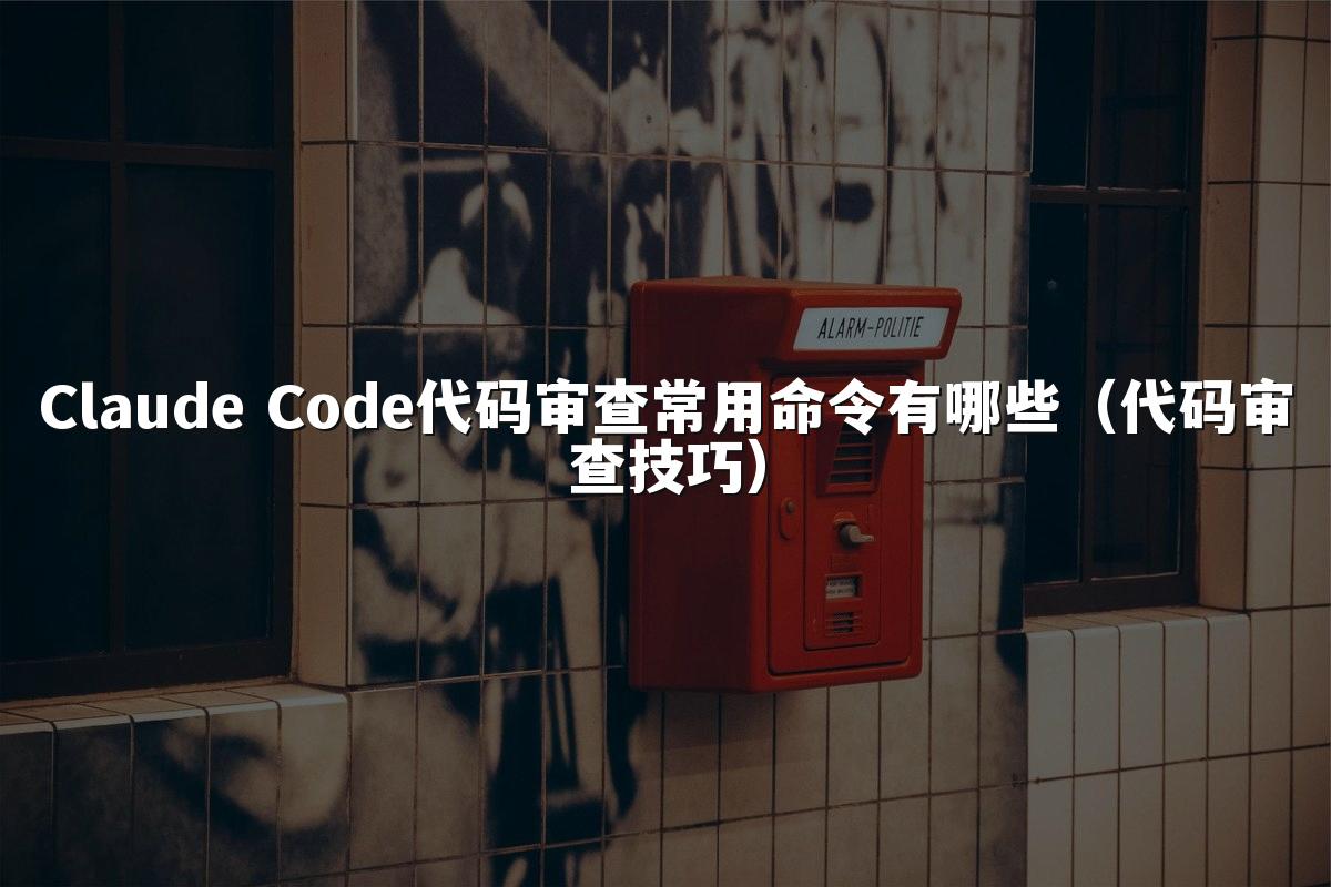 Claude Code代码审查常用命令有哪些（代码审查技巧）