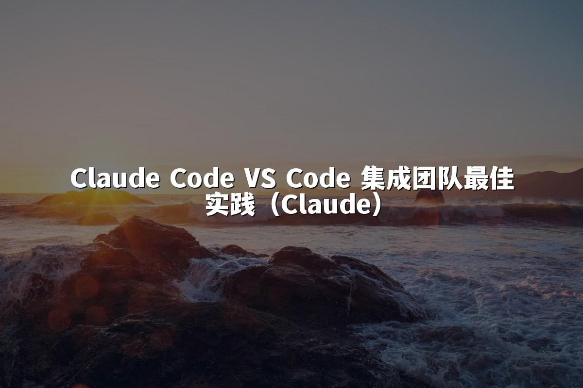 Claude Code VS Code 集成团队最佳实践（Claude）