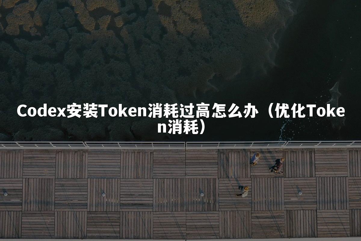 Codex安装Token消耗过高怎么办（优化Token消耗）
