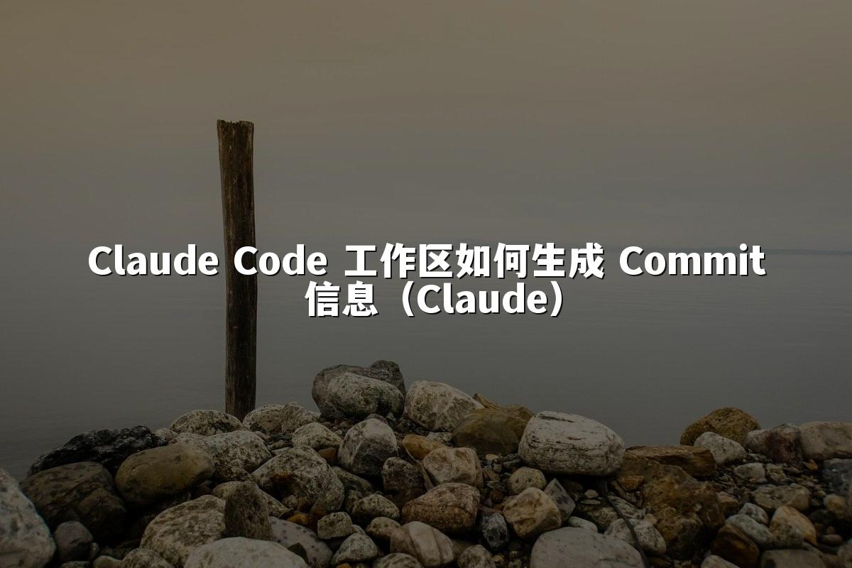 Claude Code 工作区如何生成 Commit 信息（Claude）