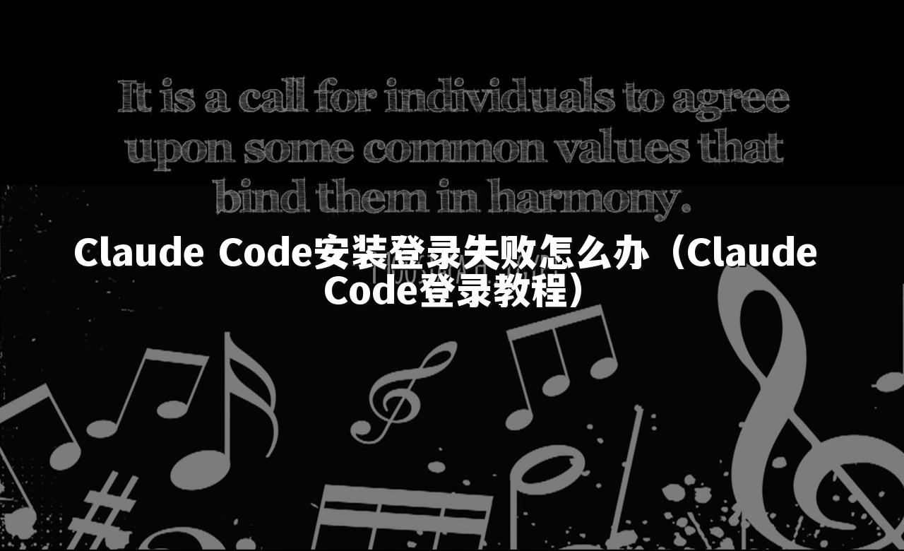Claude Code安装登录失败怎么办（Claude Code登录教程）