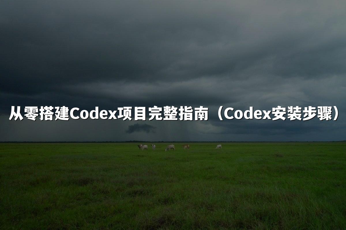从零搭建Codex项目完整指南（Codex安装步骤）