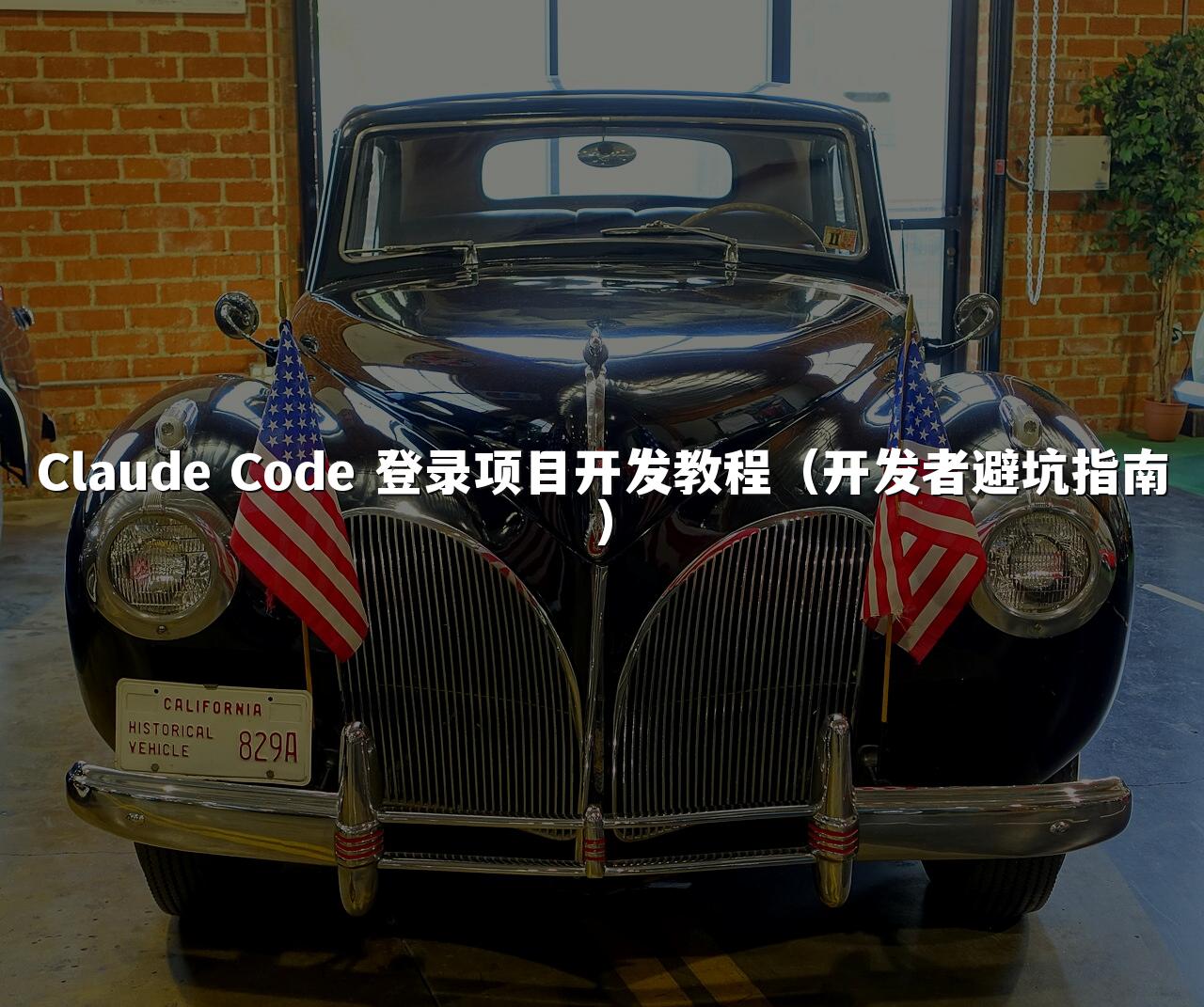 Claude Code 登录项目开发教程（开发者避坑指南）