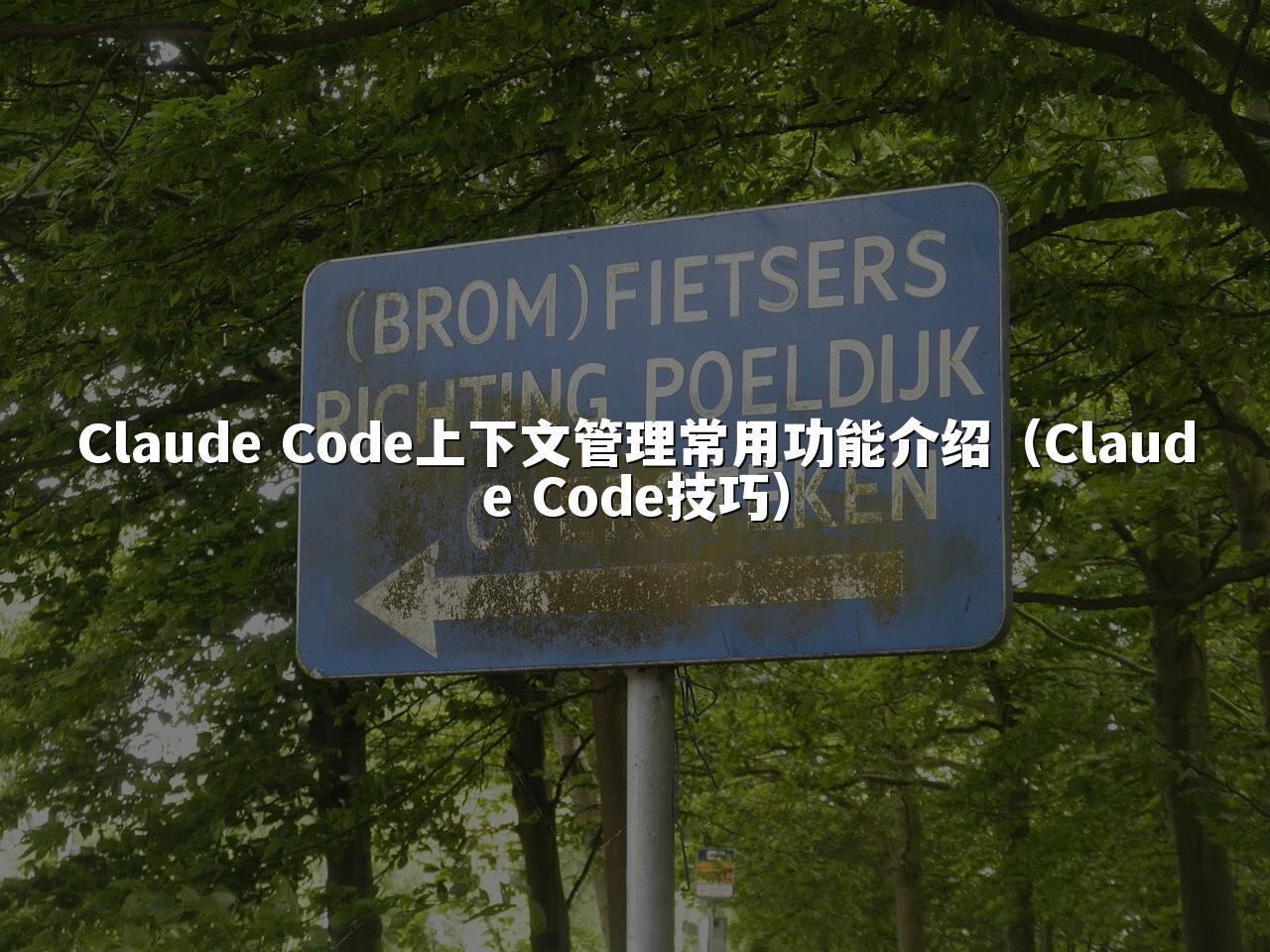 Claude Code上下文管理常用功能介绍（Claude Code技巧）