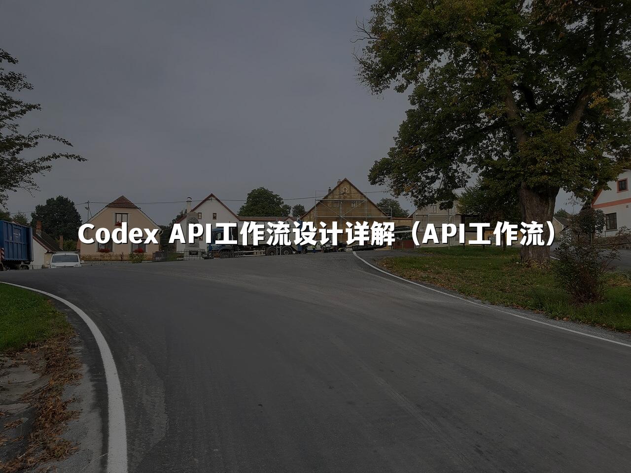 Codex API工作流设计详解(API工作流)