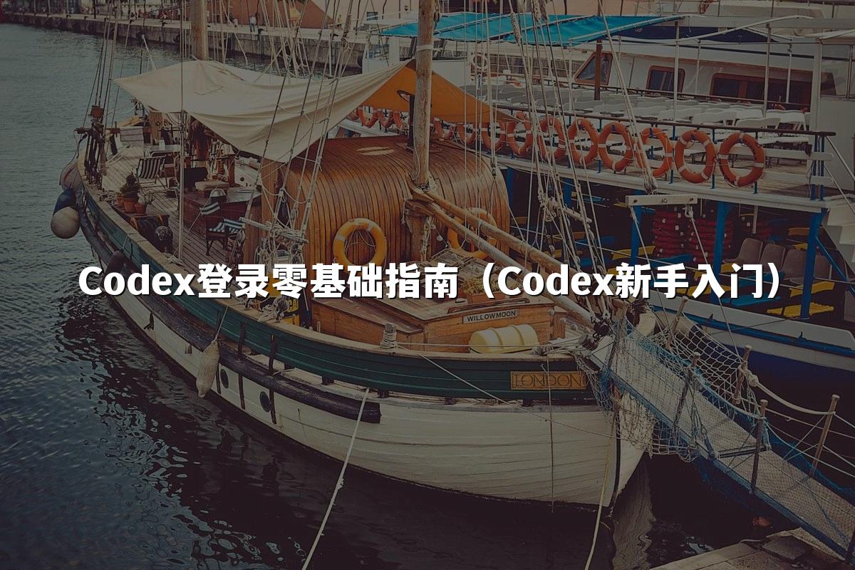 Codex登录零基础指南（Codex新手入门）