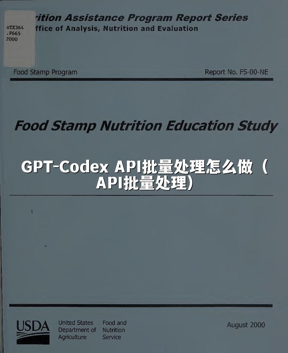 GPT-Codex API批量处理怎么做(API批量处理)