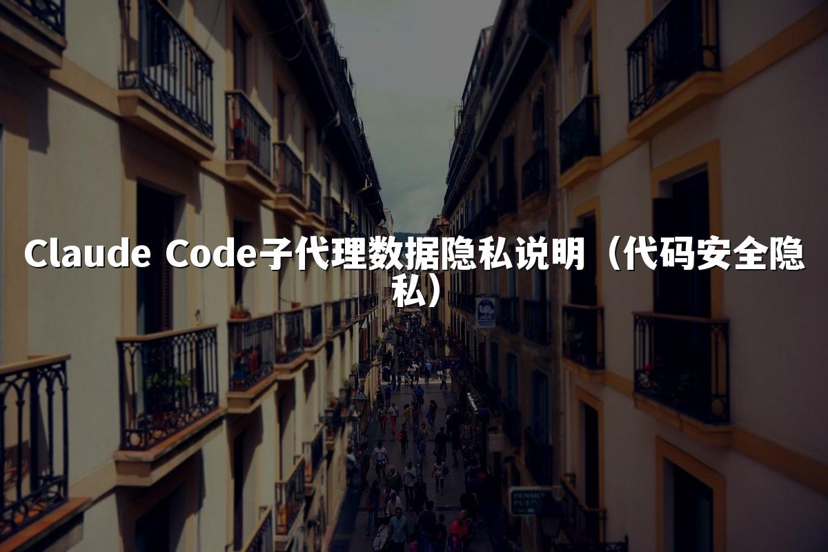 Claude Code子代理数据隐私说明(代码安全隐私)