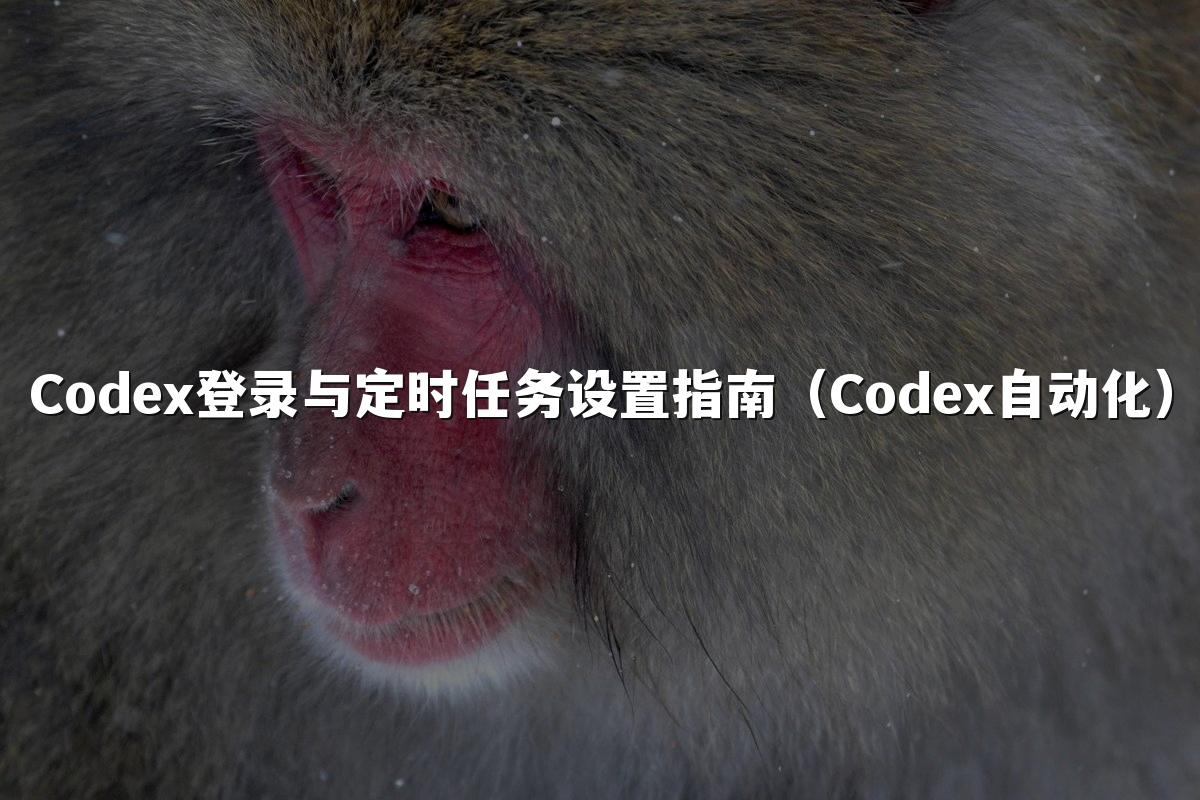 Codex登录与定时任务设置指南(Codex自动化)