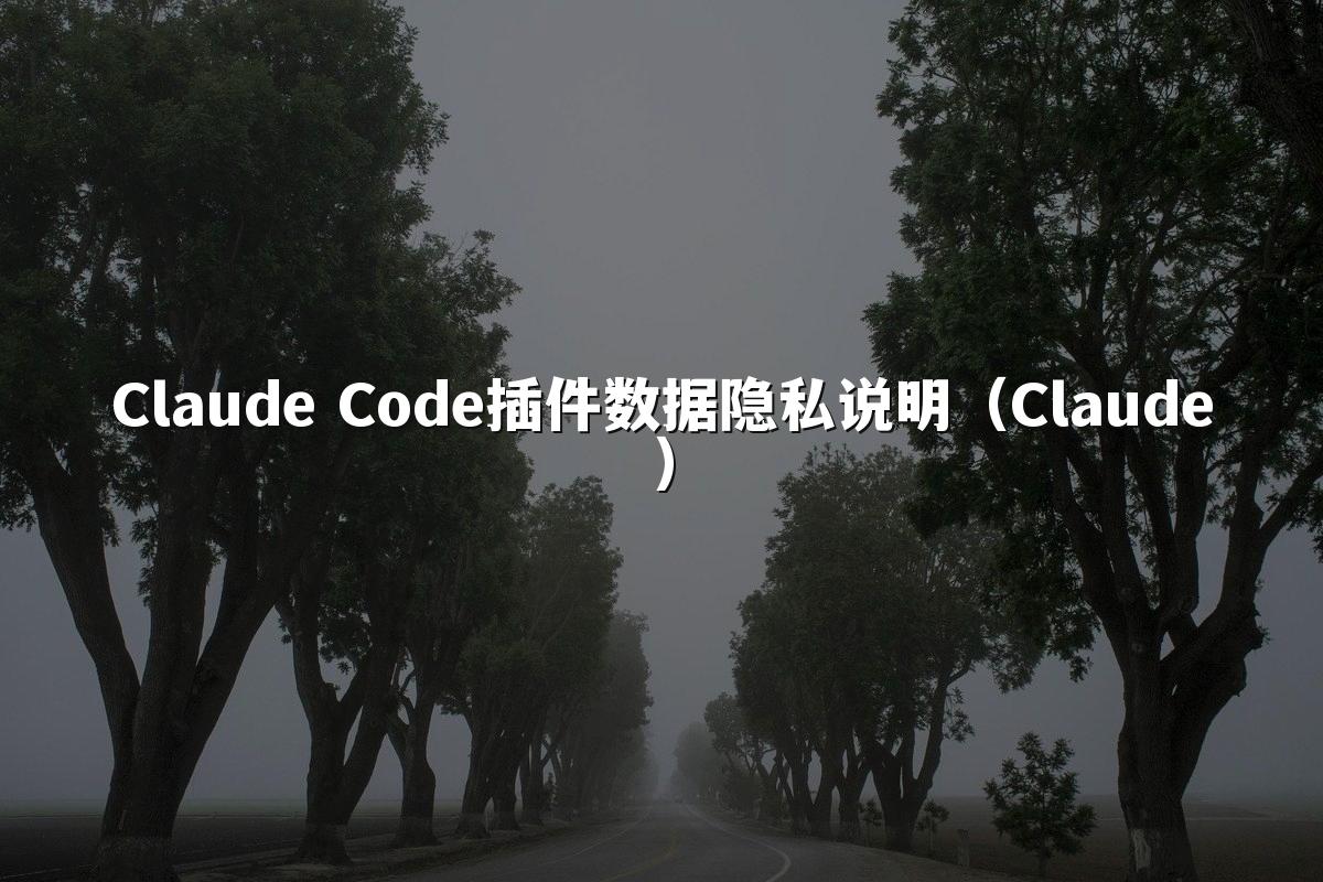 Claude Code插件数据隐私说明(Claude)