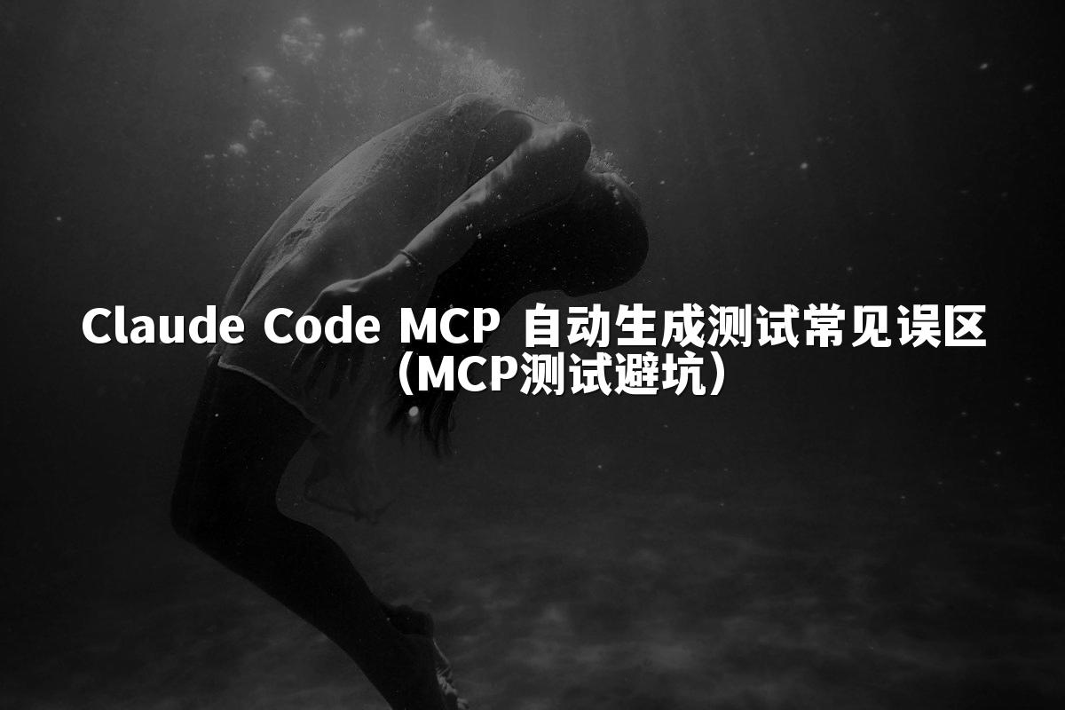 Claude Code MCP 自动生成测试常见误区(MCP测试避坑)