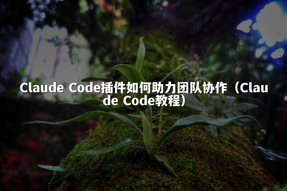 Claude Code插件如何助力团队协作(Claude Code教程)