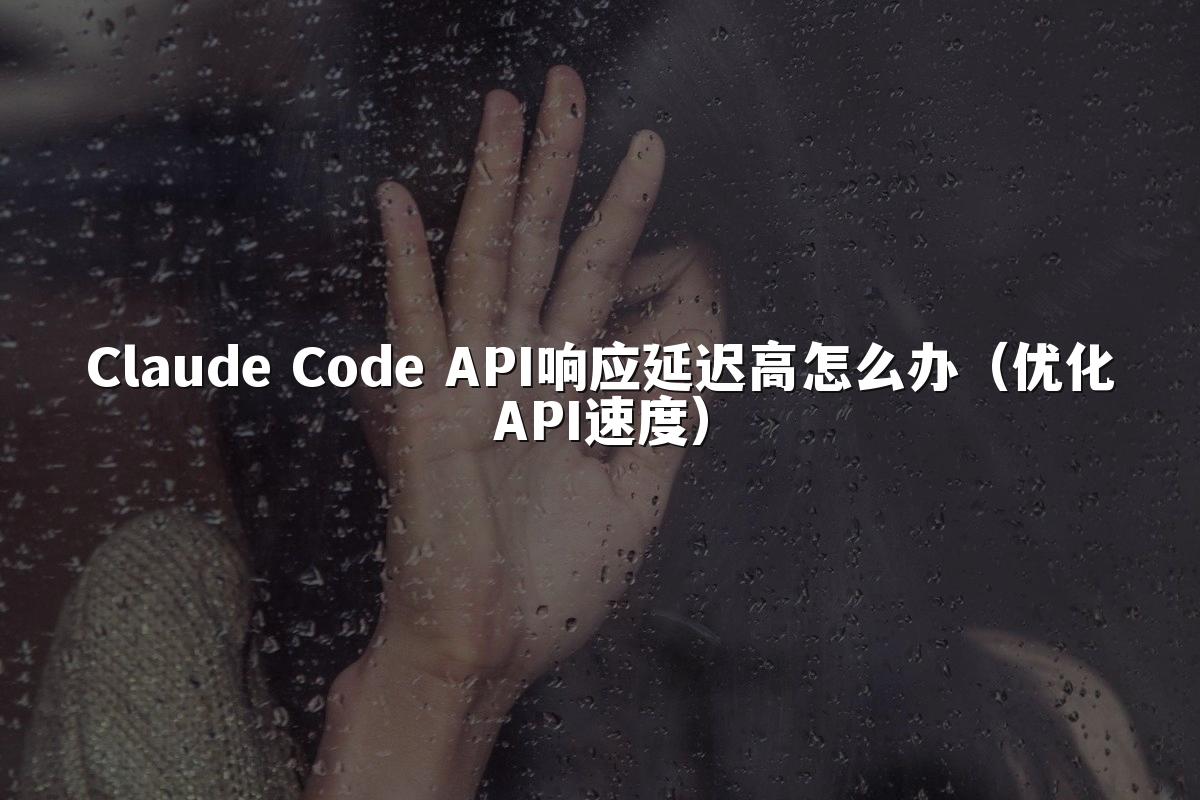 Claude Code API响应延迟高怎么办（优化API速度）