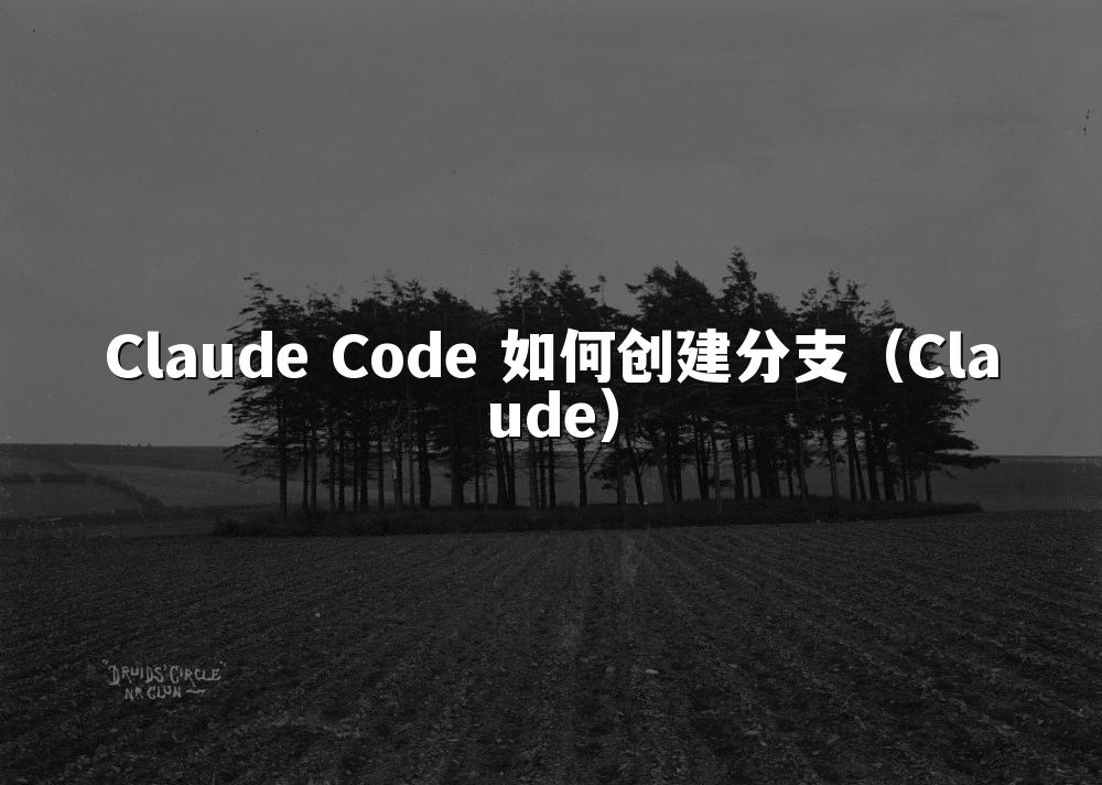 Claude Code 如何创建分支（Claude）