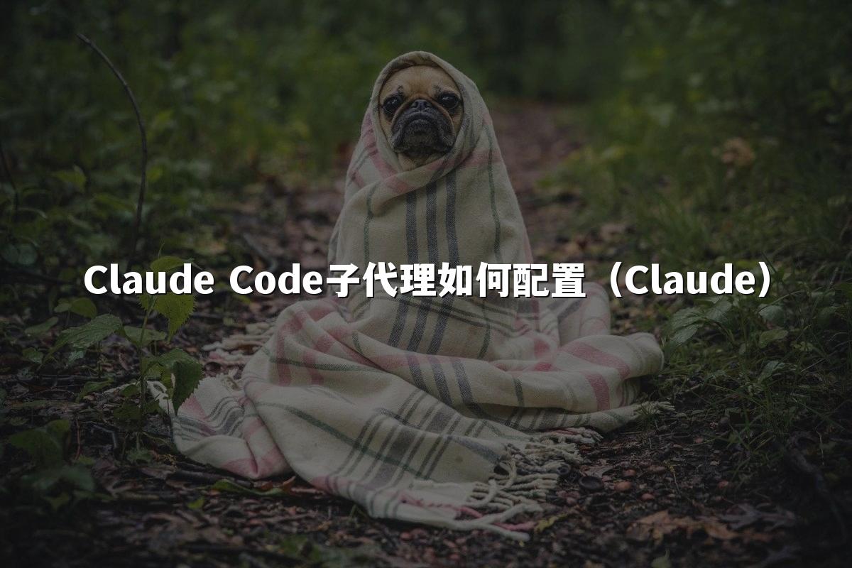Claude Code子代理如何配置（Claude）