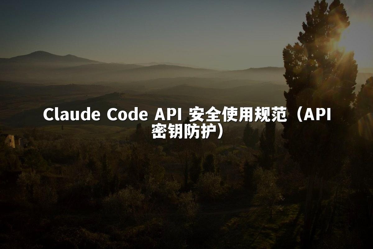 Claude Code API 安全使用规范（API密钥防护）