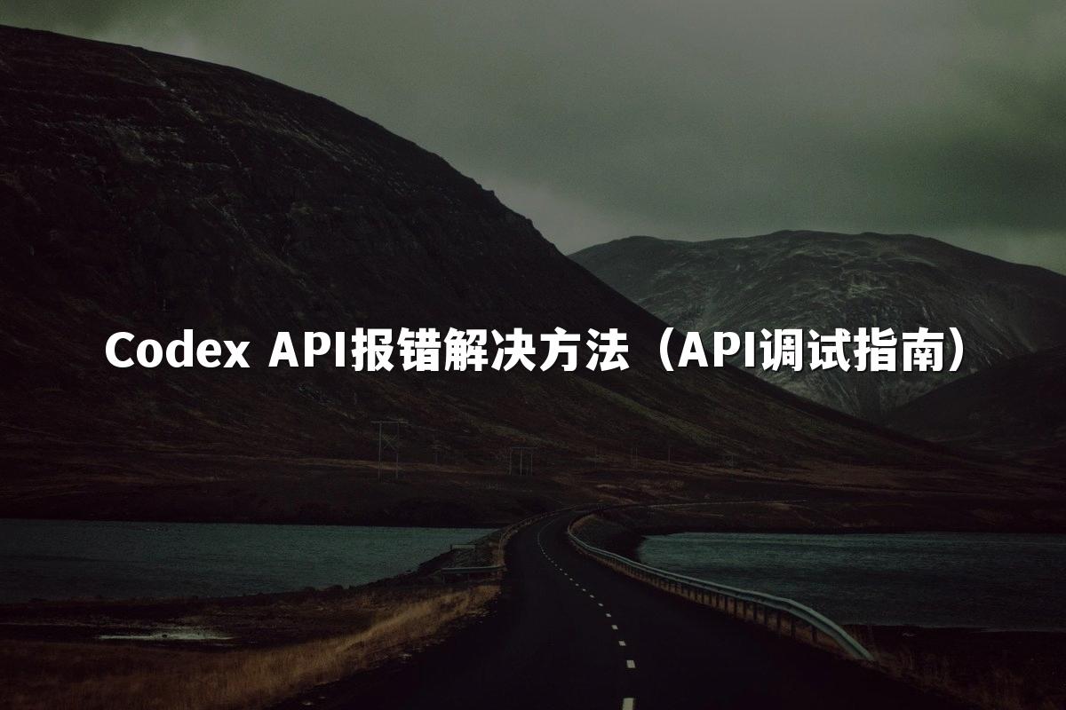 Codex API报错解决方法（API调试指南）
