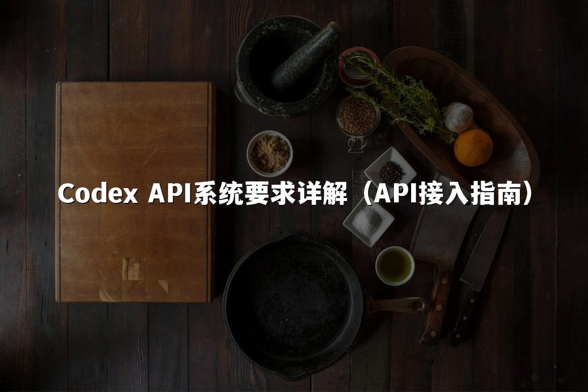 Codex API系统要求详解（API接入指南）