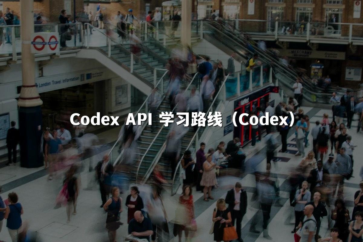 Codex API 学习路线（Codex）