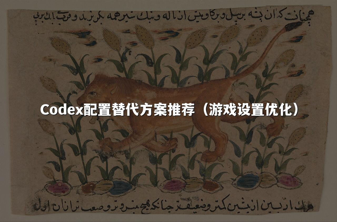 Codex配置替代方案推荐（游戏设置优化）