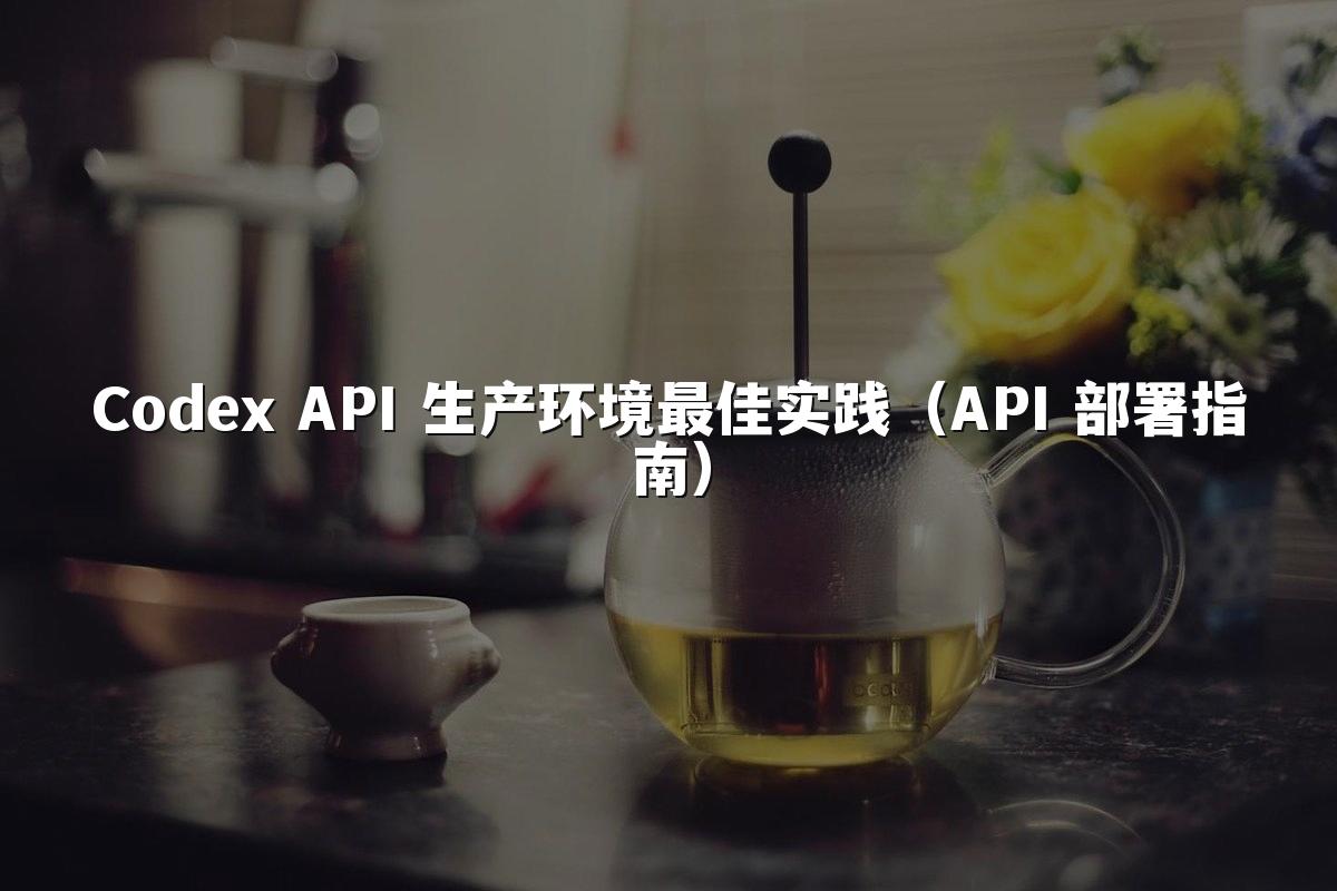 Codex API 生产环境最佳实践(API 部署指南)