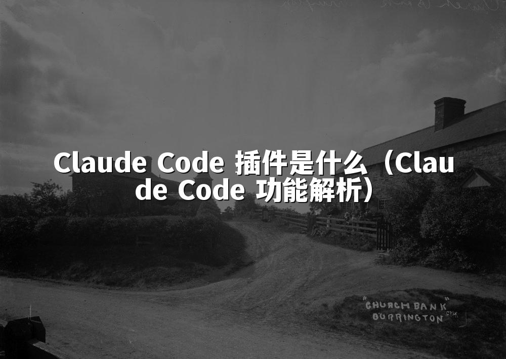 Claude Code 插件是什么(Claude Code 功能解析)