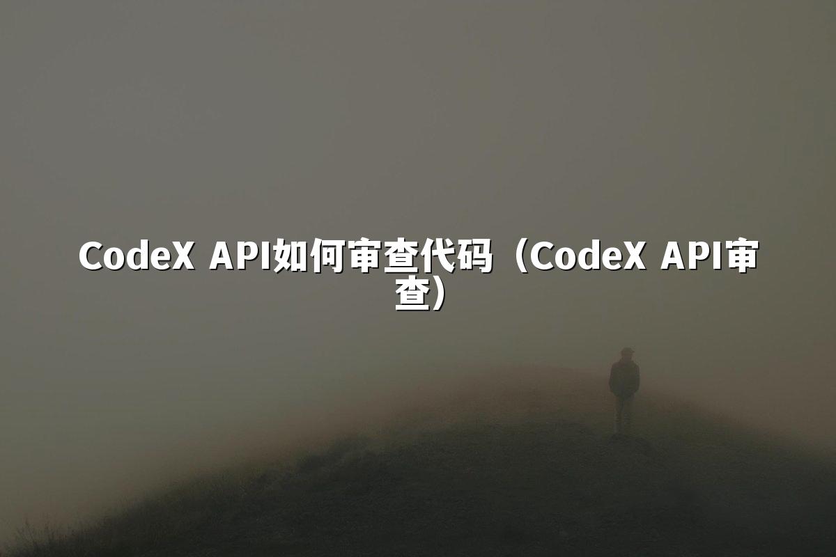 CodeX API如何审查代码（CodeX API审查）
