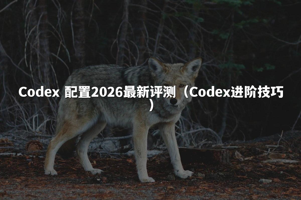 Codex 配置2026最新评测（Codex进阶技巧）