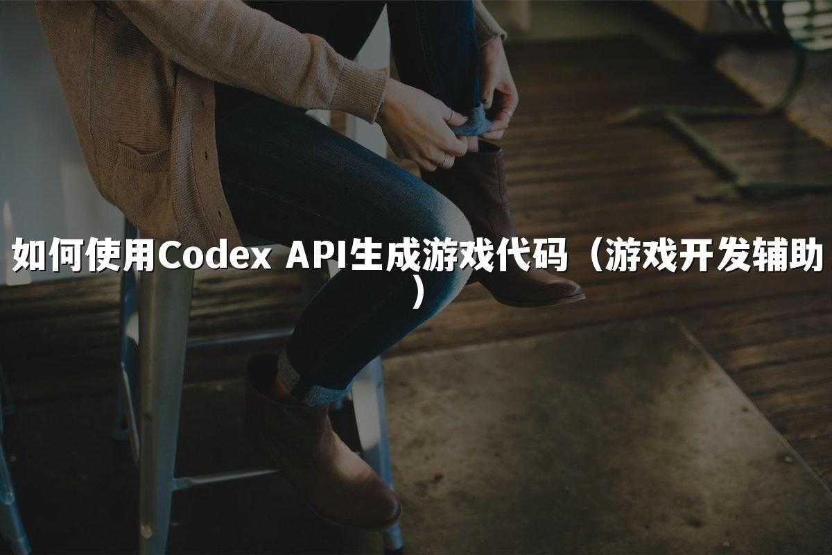 如何使用Codex API生成游戏代码(游戏开发辅助)
