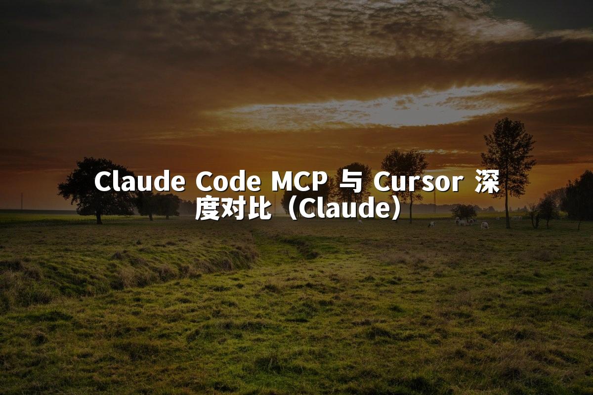 Claude Code MCP 与 Cursor 深度对比（Claude）