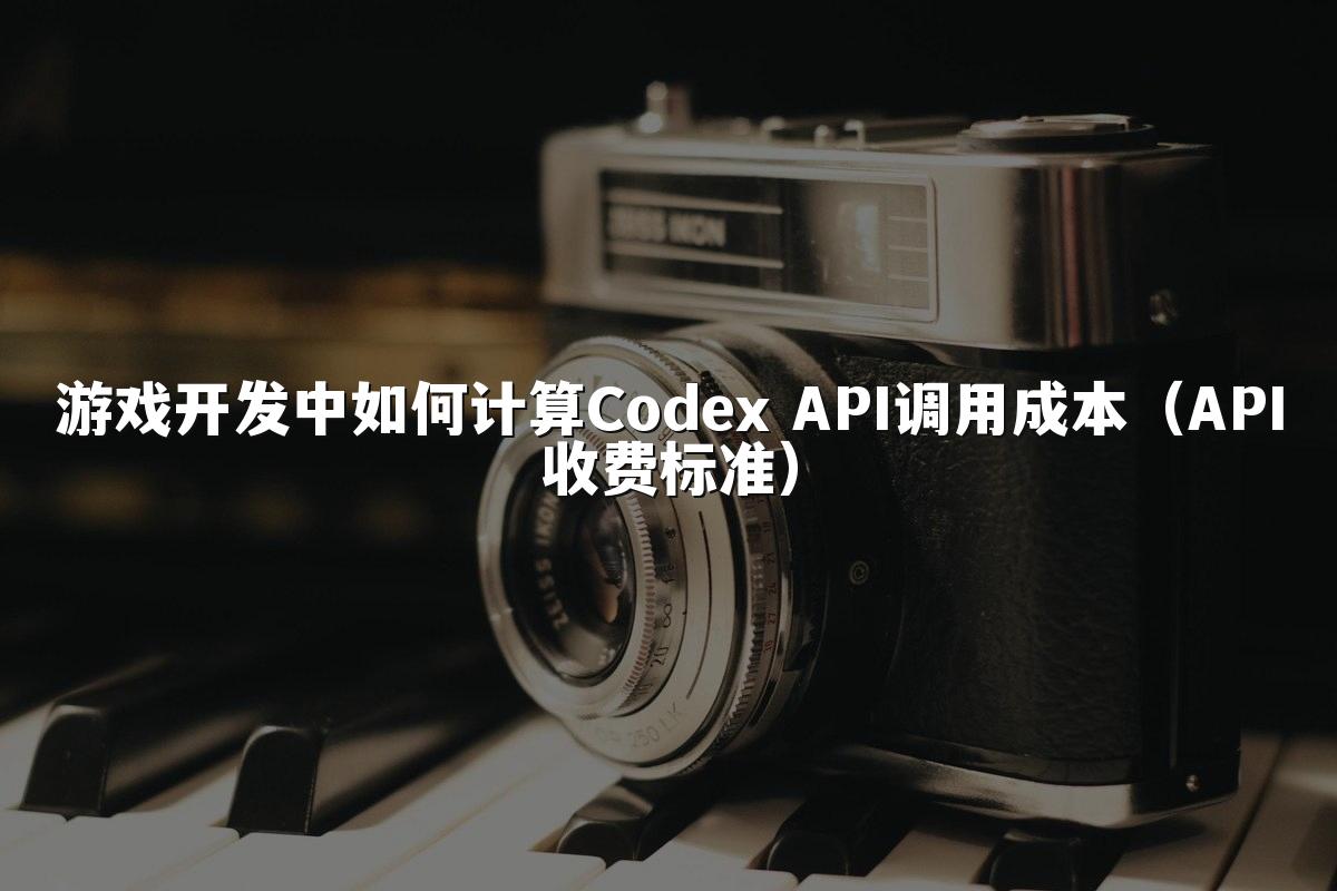 游戏开发中如何计算Codex API调用成本（API收费标准）