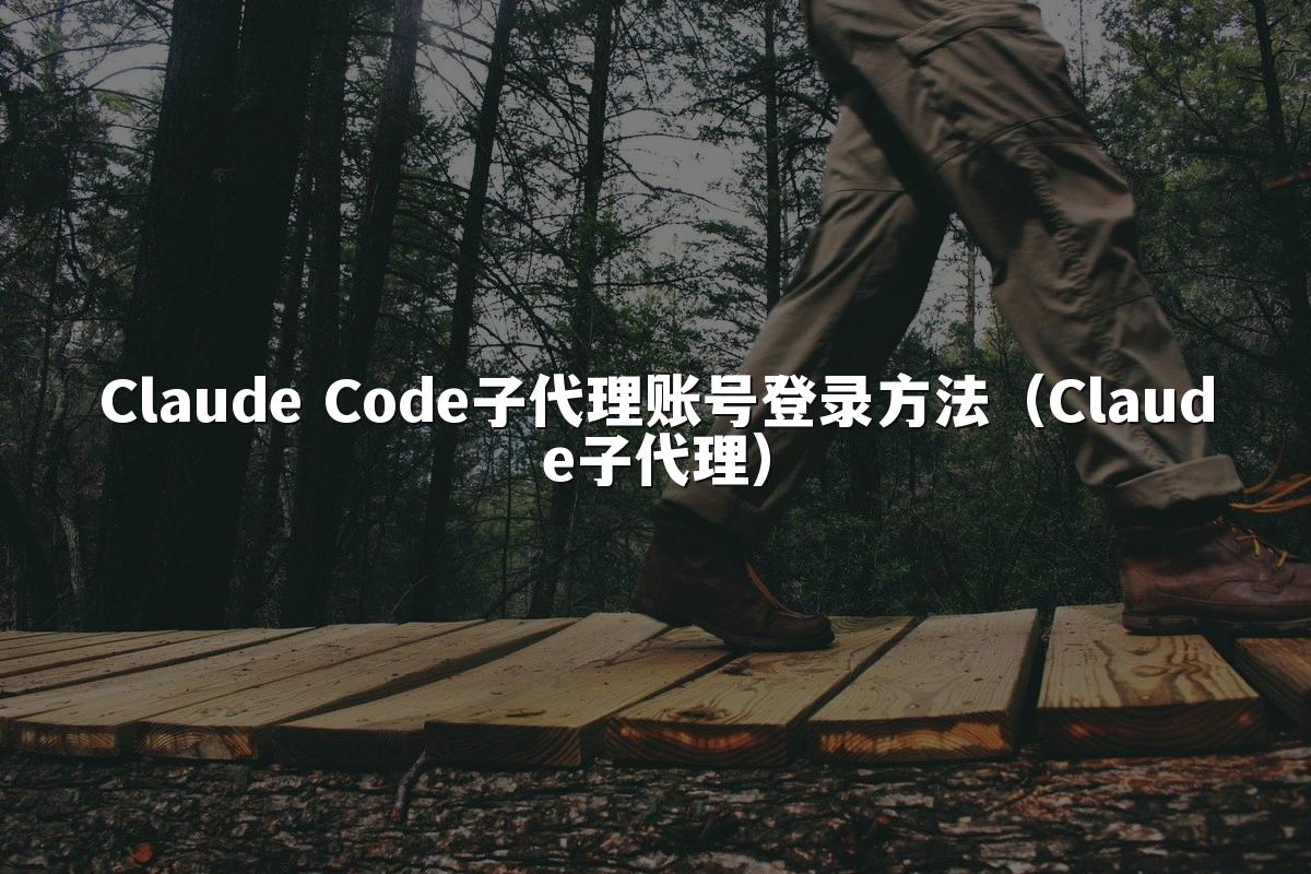 Claude Code子代理账号登录方法（Claude子代理）