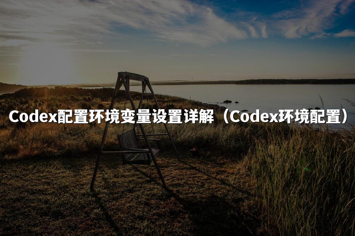 Codex配置环境变量设置详解(Codex环境配置)