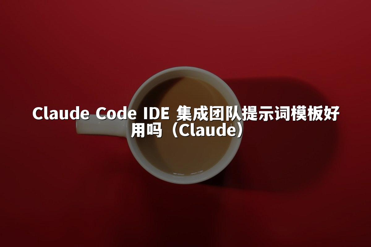 Claude Code IDE 集成团队提示词模板好用吗(Claude)