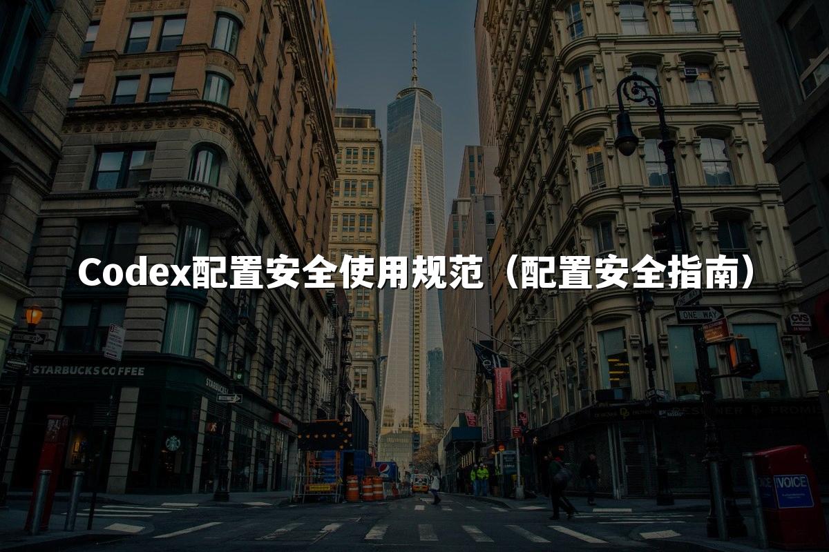 Codex配置安全使用规范（配置安全指南）