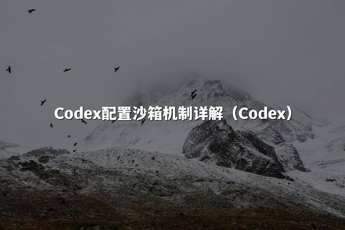 Codex配置沙箱机制详解（Codex）