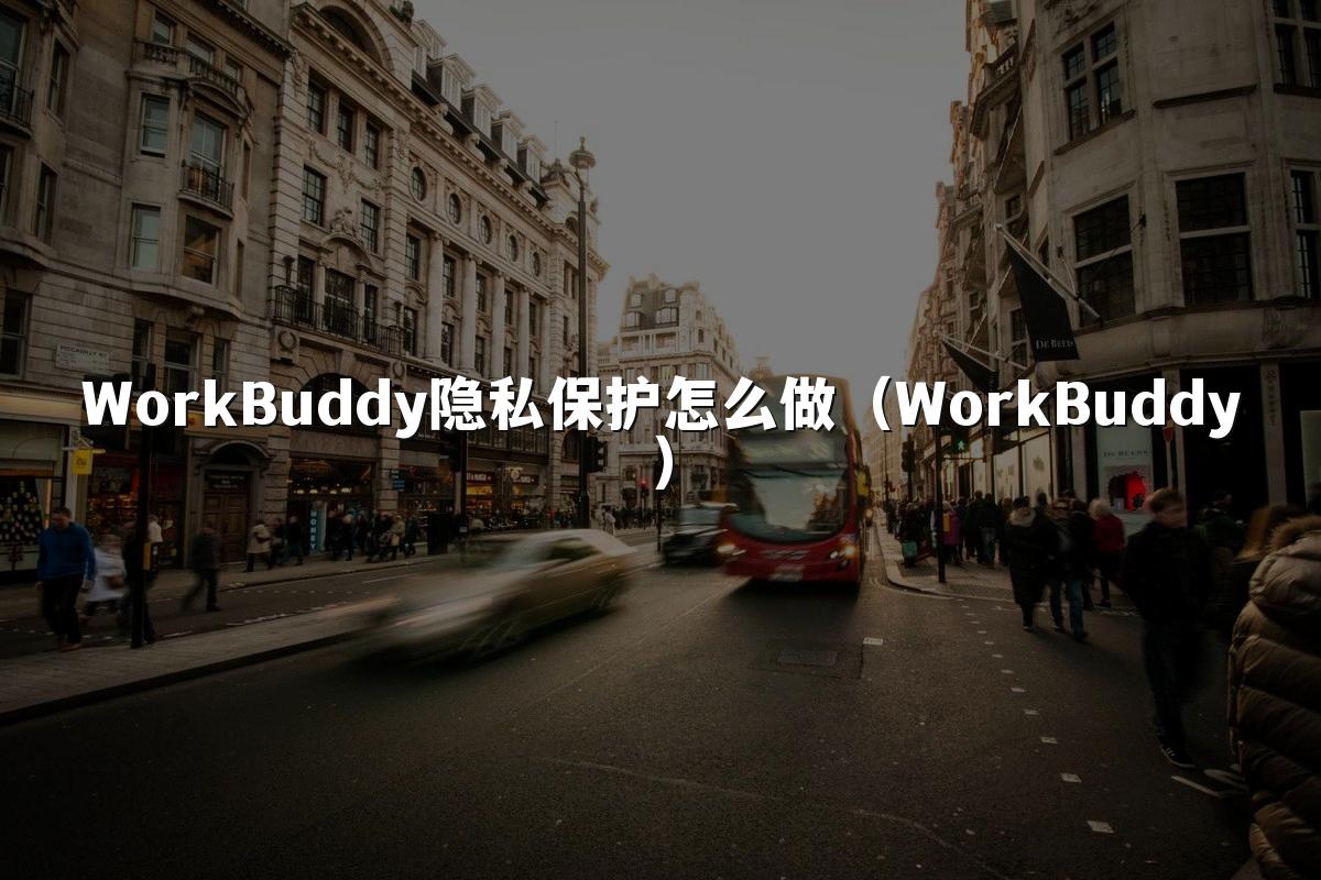 WorkBuddy隐私保护怎么做(WorkBuddy)