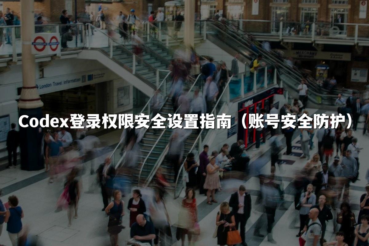 Codex登录权限安全设置指南(账号安全防护)