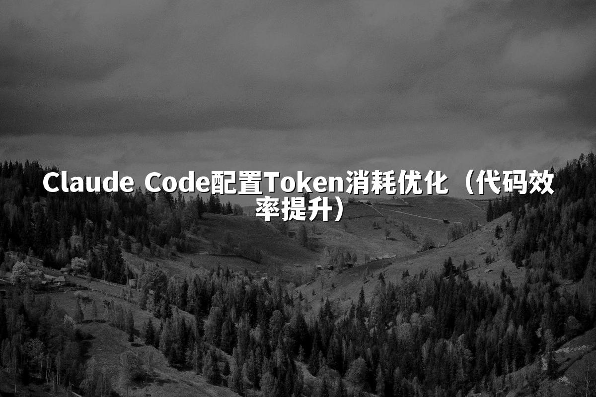 Claude Code配置Token消耗优化（代码效率提升）